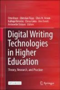 Digital Writing Technologies in Higher Education