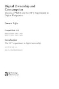 Digital Ownership and Consumption