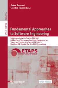 Image of Fundamental Approaches to Software Engineering