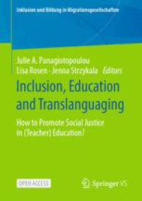 Image of Inclusion, Education and Translanguaging