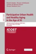 Participative Urban Health  and Healthy Aging in the Age of AI