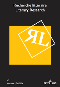 Image of Recherche littéraire Literary Research