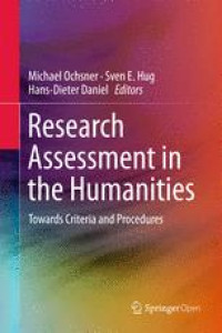 Research Assessment in the Humanities